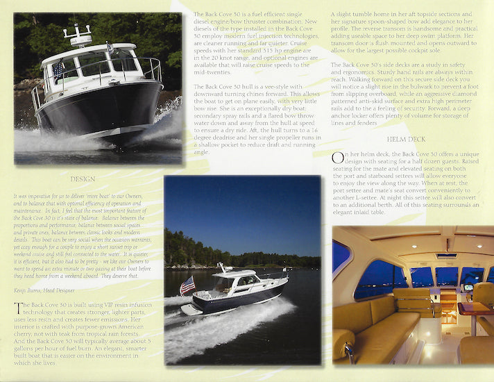 Back Cove 30 Brochure