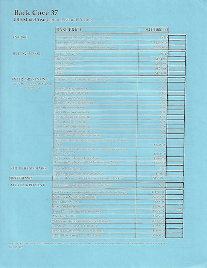 Back Cove 37 Brochure