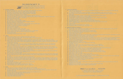 Island Packet 35 Specification Brochure