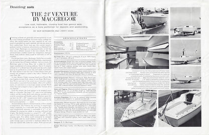 MacGregor Venture 24 Boating Magazine Reprint Brochure