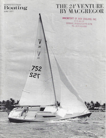 MacGregor Venture 24 Boating Magazine Reprint Brochure