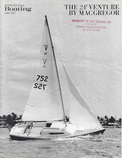 MacGregor Venture 24 Boating Magazine Reprint Brochure