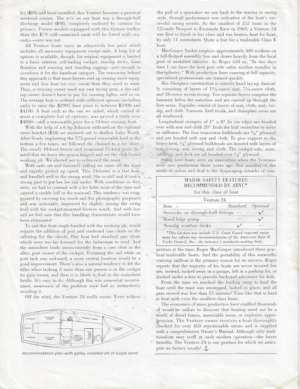 MacGregor Venture 24 Boating Magazine Reprint Brochure