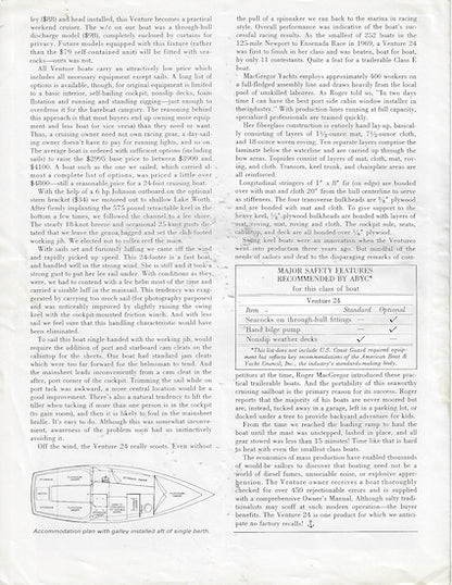 MacGregor Venture 24 Boating Magazine Reprint Brochure