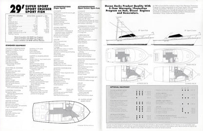 Ocean 29 Super Sport, 29 Sport Fish & 29 Sport Cruiser Brochure