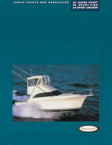 Ocean 29 Super Sport, 29 Sport Fish & 29 Sport Cruiser Brochure