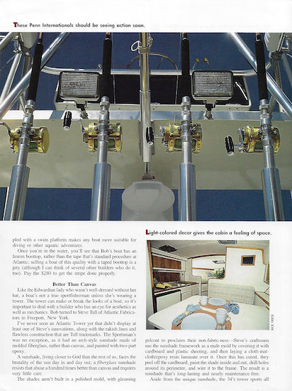 Atlantic 34 Power & Motoryacht Magazine Reprint Brochure