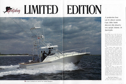 Atlantic 34 Power & Motoryacht Magazine Reprint Brochure