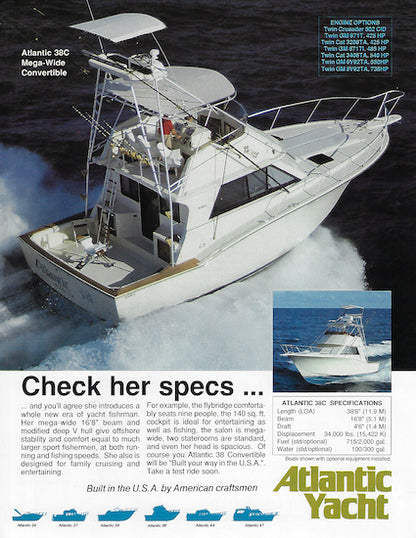 Atlantic 38 Convertible Brochure