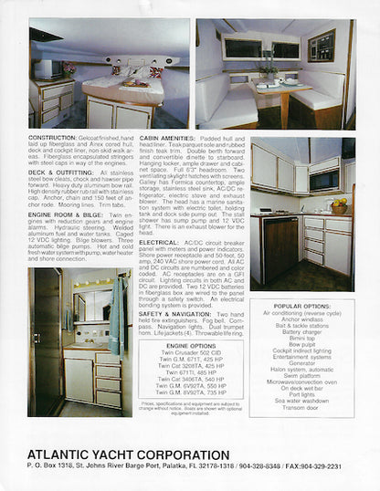 Atlantic 38 Super Sport Brochure