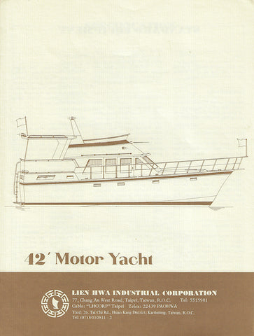 Lien Hwa 42 Motor Yacht Brochure