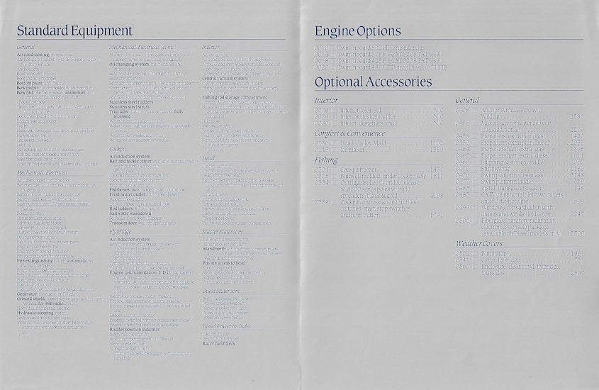 Phoenix 37 SF Convertible Specification Brochure