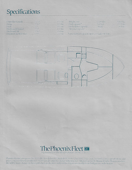 Phoenix 27 Weekender Specification Brochure