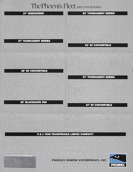 Phoneix 1990 Brochure