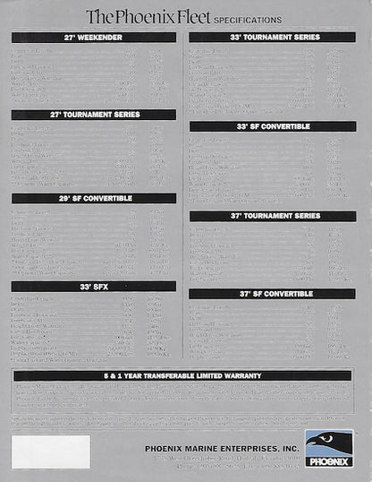Phoneix 1991 Brochure