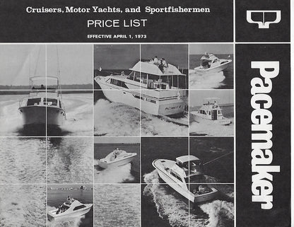 Pacemaker 1973 Price List