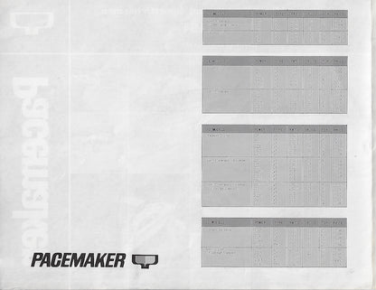 Pacemaker 1973 Price List