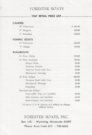 Forester 1967 Brochure