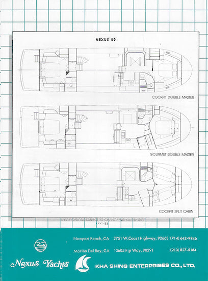 Nexus 52/59 Classic Motor Yacht Brochure