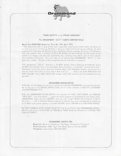Drummond 223 Brochure Package