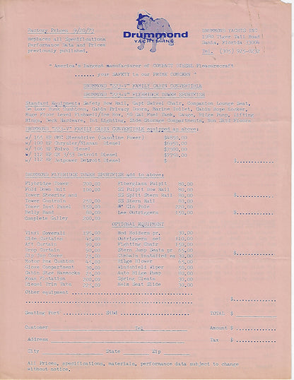 Drummond 223 Brochure Package