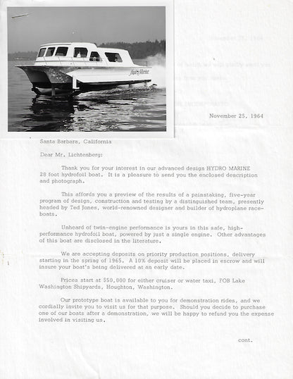 Hydro Marine Catamaran Brochure Package