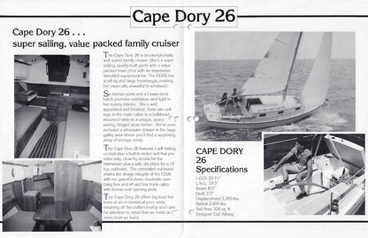 Cape Dory 26 Brochure