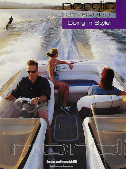Nordic Sprint 22 Powerboat Magazine Reprint Brochure