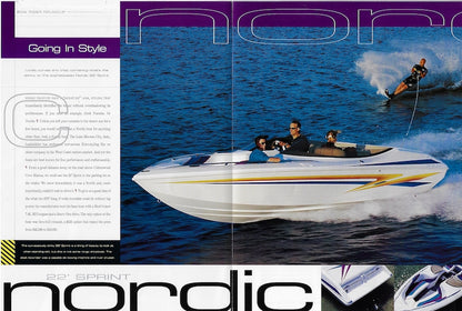 Nordic Sprint 22 Powerboat Magazine Reprint Brochure