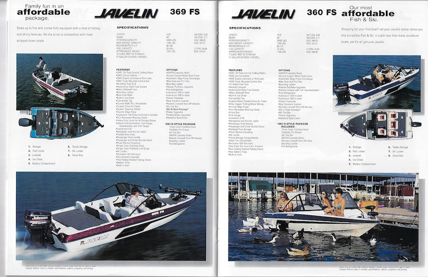 Javelin 1997 Brochure – SailInfo I boatbrochure.com