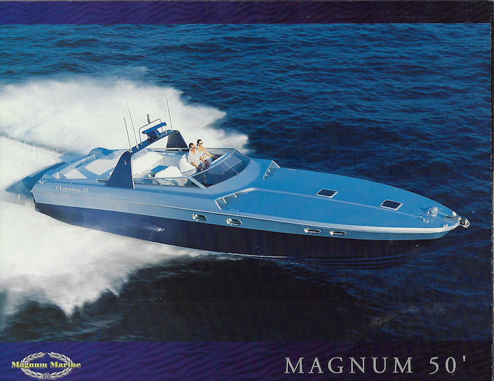 Magnum 50 Motorboating & Sailing Magazine Reprint Brochure