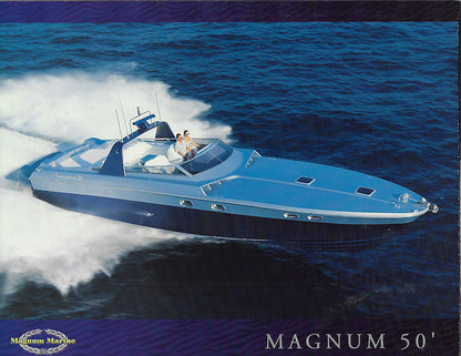 Magnum 50 Motorboating & Sailing Magazine Reprint Brochure