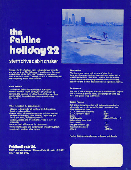 Fariline Holiday 22 Brochure