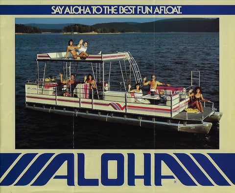 Waco 1980s & 1990s Aloha Pontoon Brochure