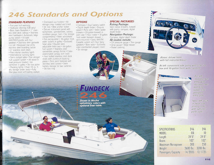 Hurricane 1996 Deck Boat Brochure