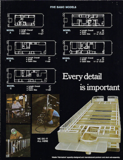 Master Fabricators Houseboat Brochure