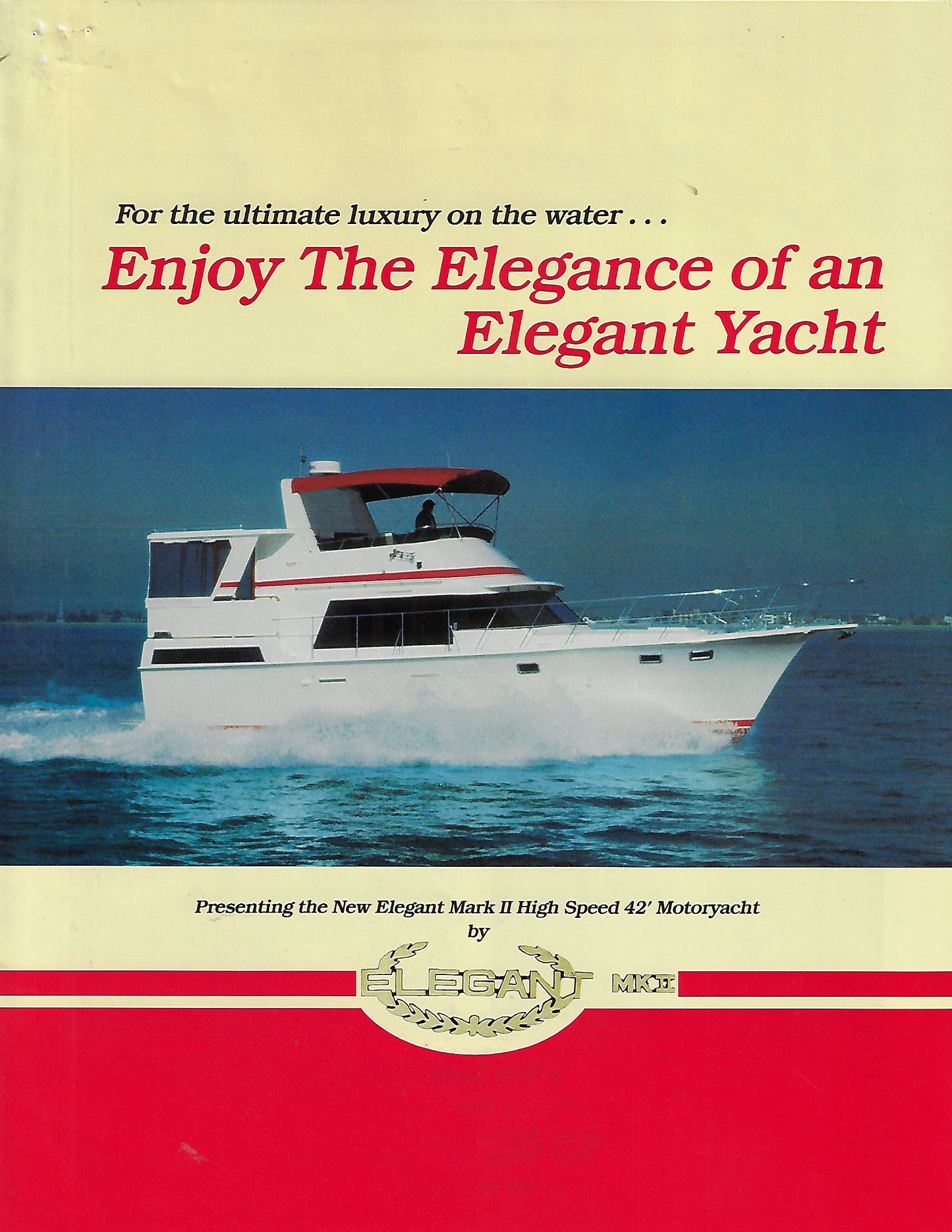 Elegant 42 Mark II Motor Yacht Brochure