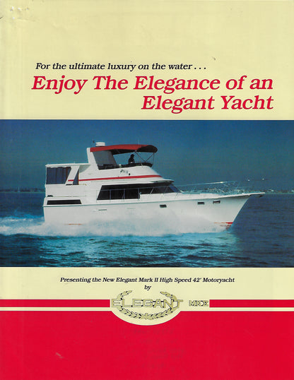 Elegant 42 Mark II Motor Yacht Brochure