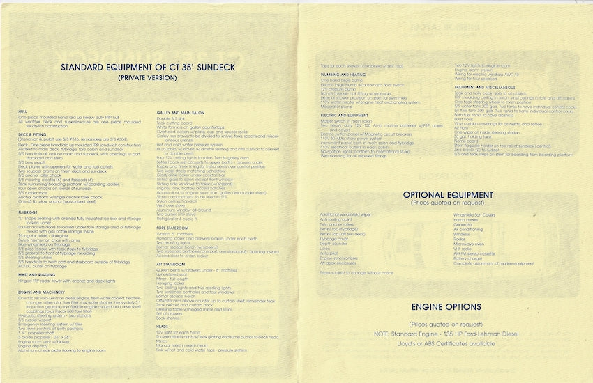 CT 35 Sundeck Brochure