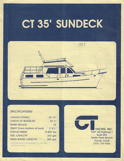 CT 35 Sundeck Brochure