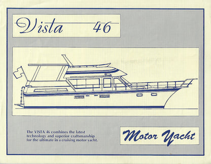 Vista 46 Motoryacht Specification Brochure