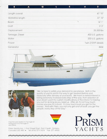 Eagle 42 Motor Yacht Brochure