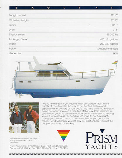 Eagle 42 Motor Yacht Brochure