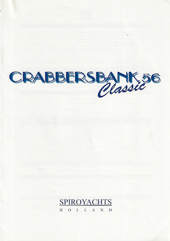 Crabbersbank 56 Classic Specification Brochure