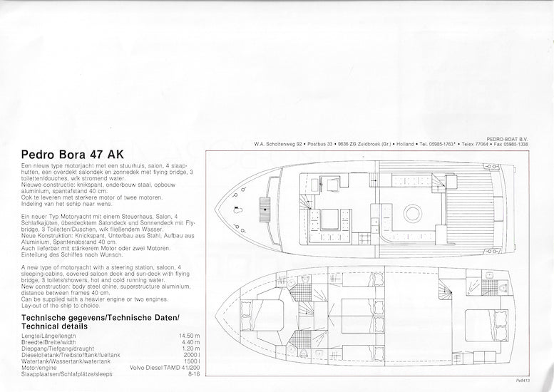 Pedro-Bora 47 AK Specification Brochure