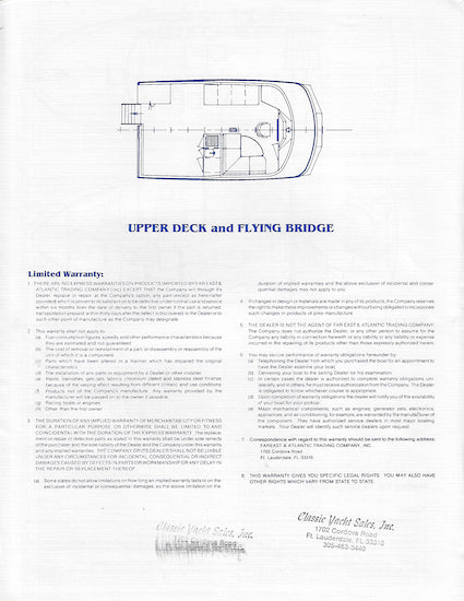 DeFever 44.4 Double Cabin Specification Brochure