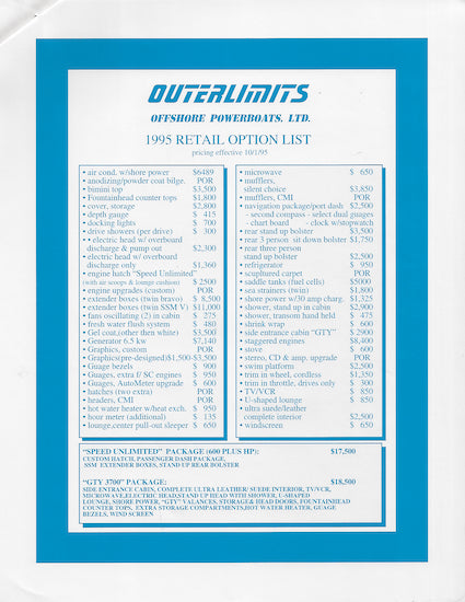 Outerlimits Brochure