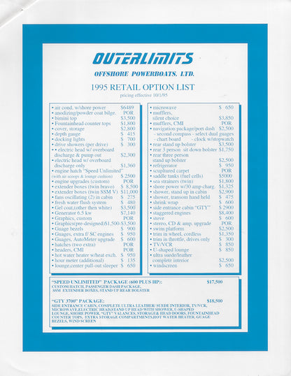 Outerlimits Brochure