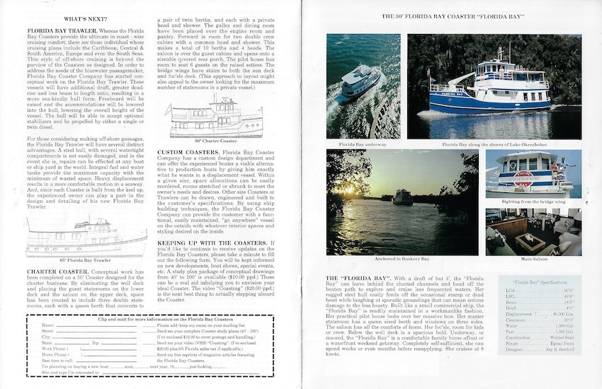 Florida Bay Coaster Brochure
