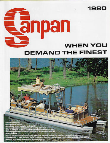 Sanpan 1980 Pontoon Brochure